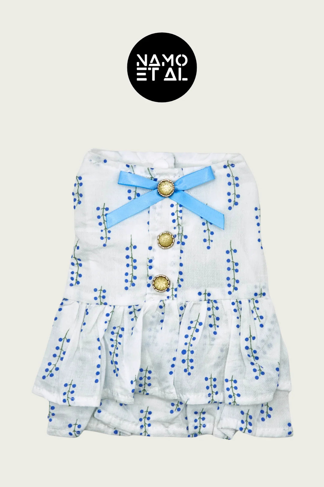 LEIA OASIS BOW DRESS Blue