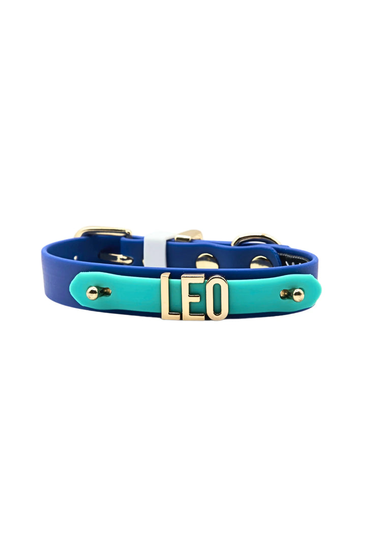 WATERPROOF COLLAR Royal Blue / Tiffany