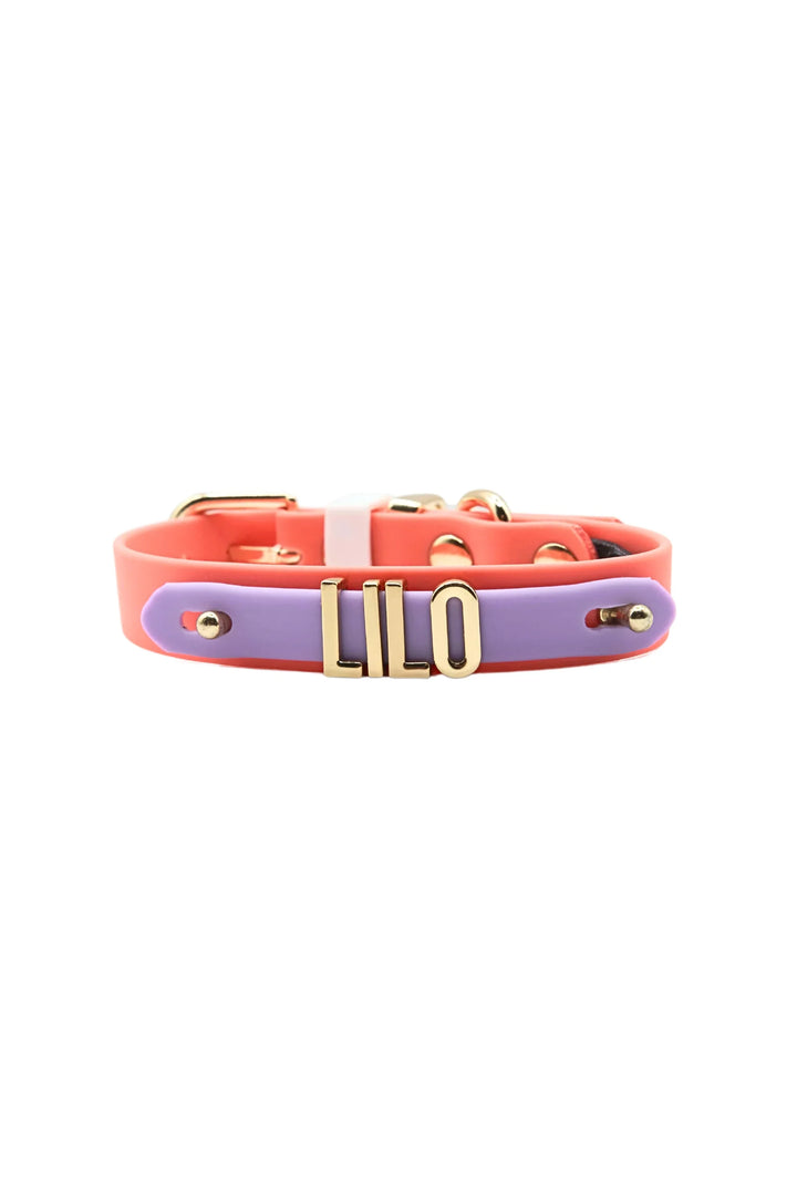 WATERPROOF COLLAR Coral / Lilac