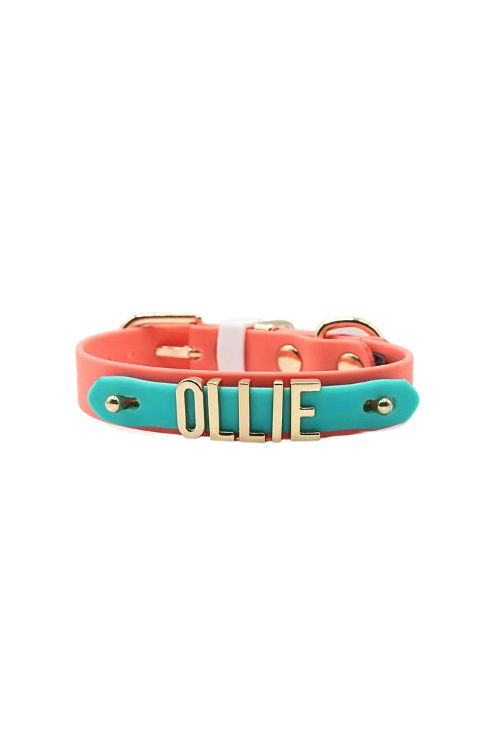 WATERPROOF COLLAR Coral / Tiffany