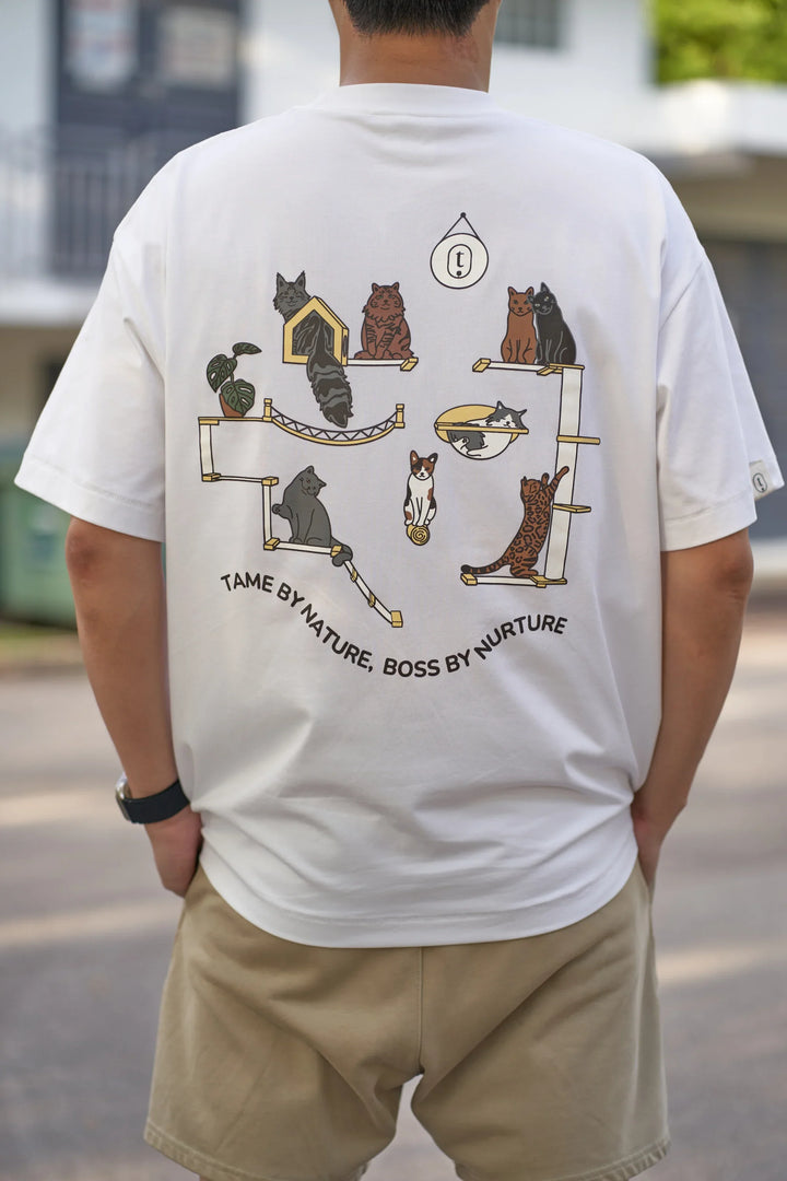 TAME BY NATURE T-SHIRT (CAT) Grey