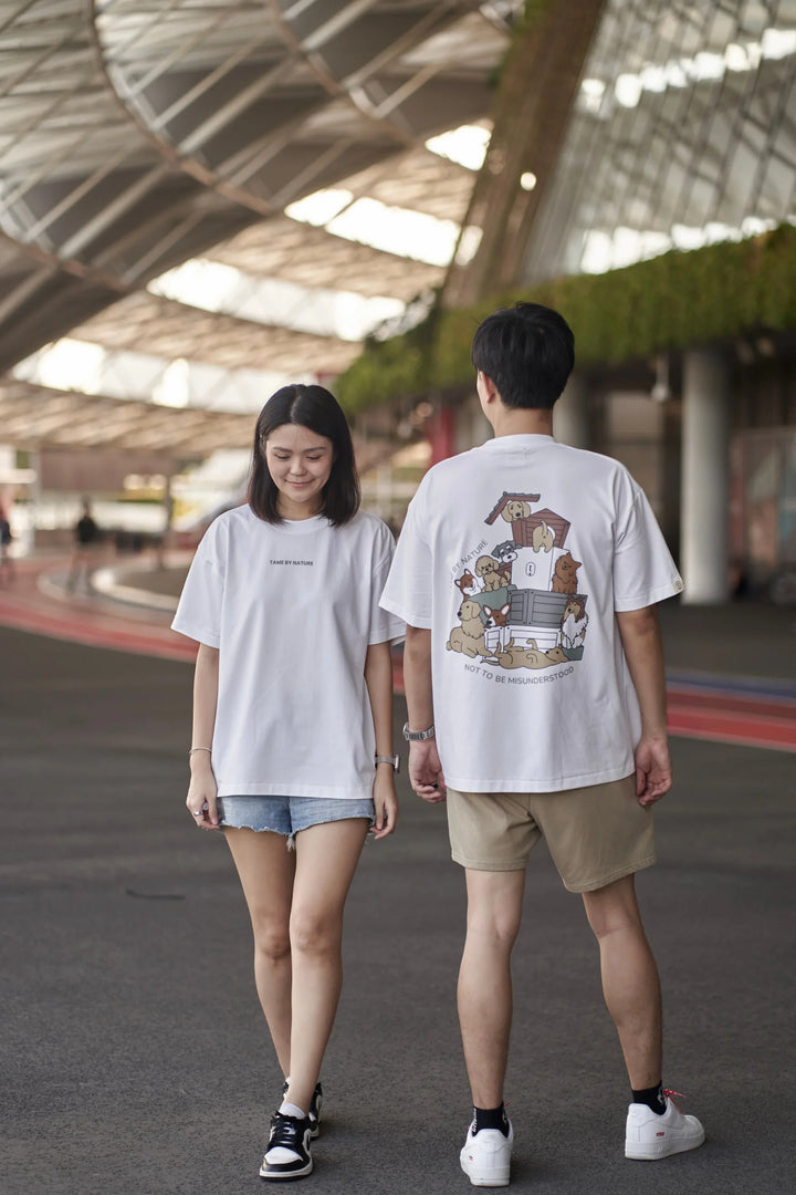 TAME BY NATURE T-SHIRT (DOG) White