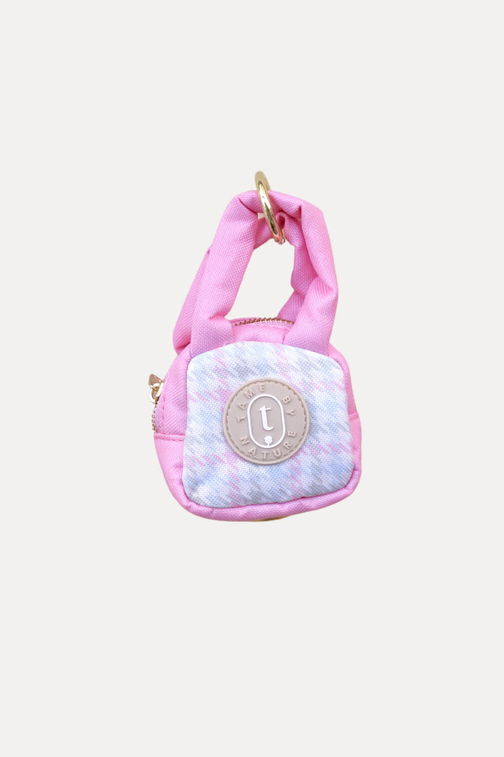 POOP BAG MINI TOTE Pastel Houndstooth
