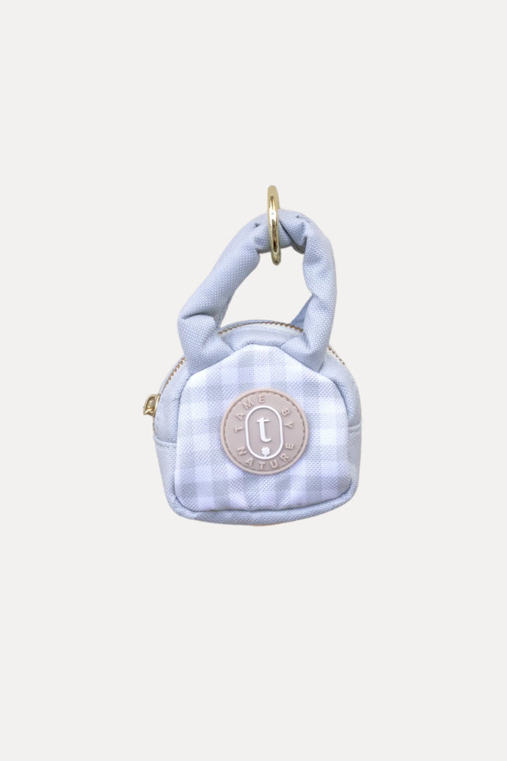 POOP BAG MINI TOTE Milky Sage Gingham