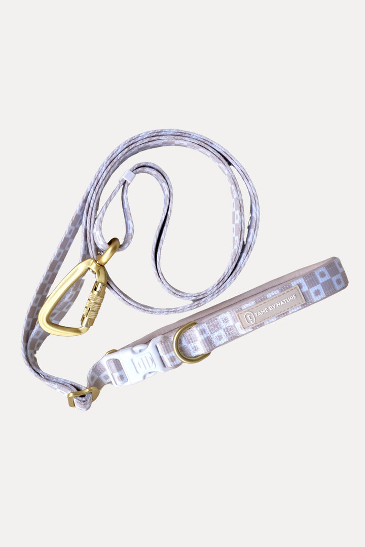 EVERYDAY LEASH Oatmeal Signature Motif