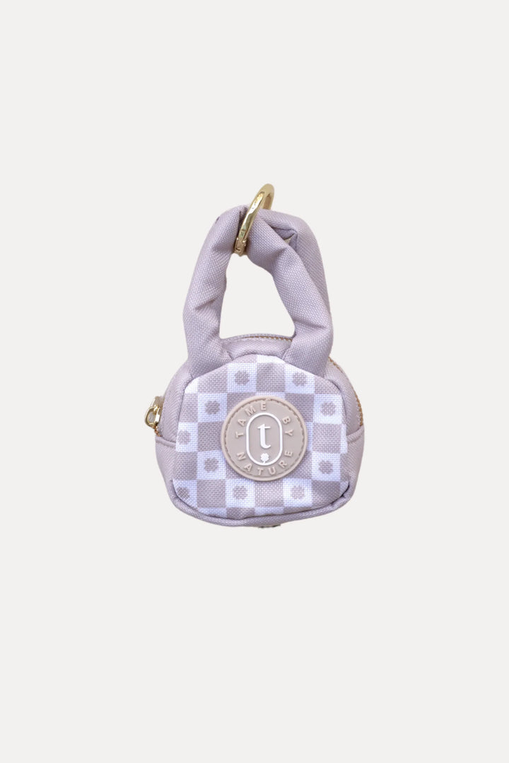 POOP BAG MINI TOTE Oatmeal Signature Motif
