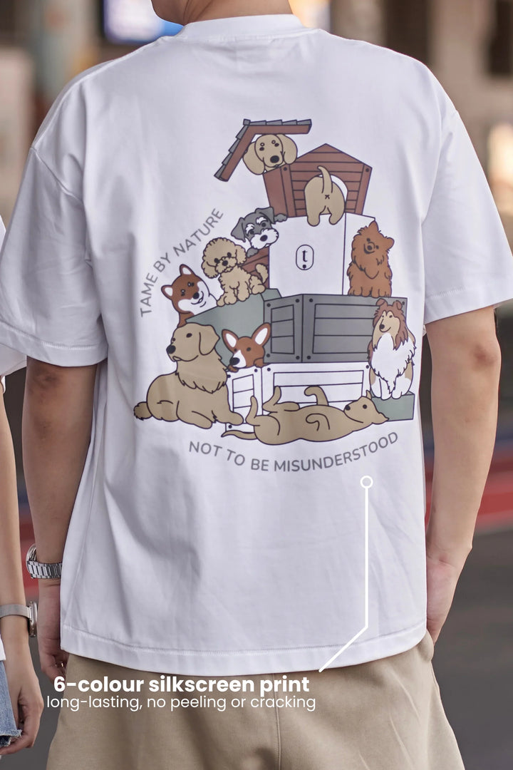 TAME BY NATURE T-SHIRT (DOG) White