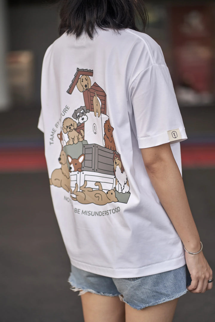 TAME BY NATURE T-SHIRT (DOG) White