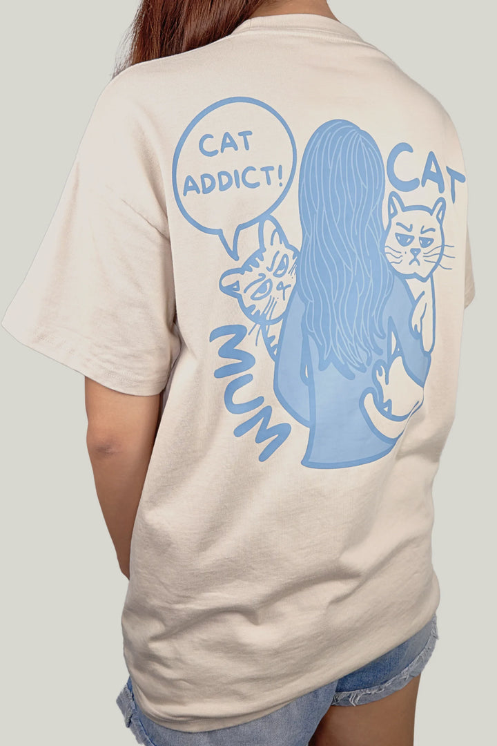 CAT MUM T-SHIRT Cream