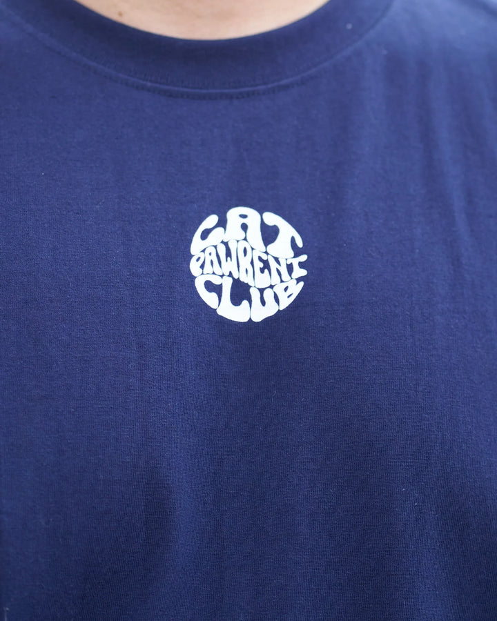 CAT PAWRENT CLUB T-SHIRT Navy