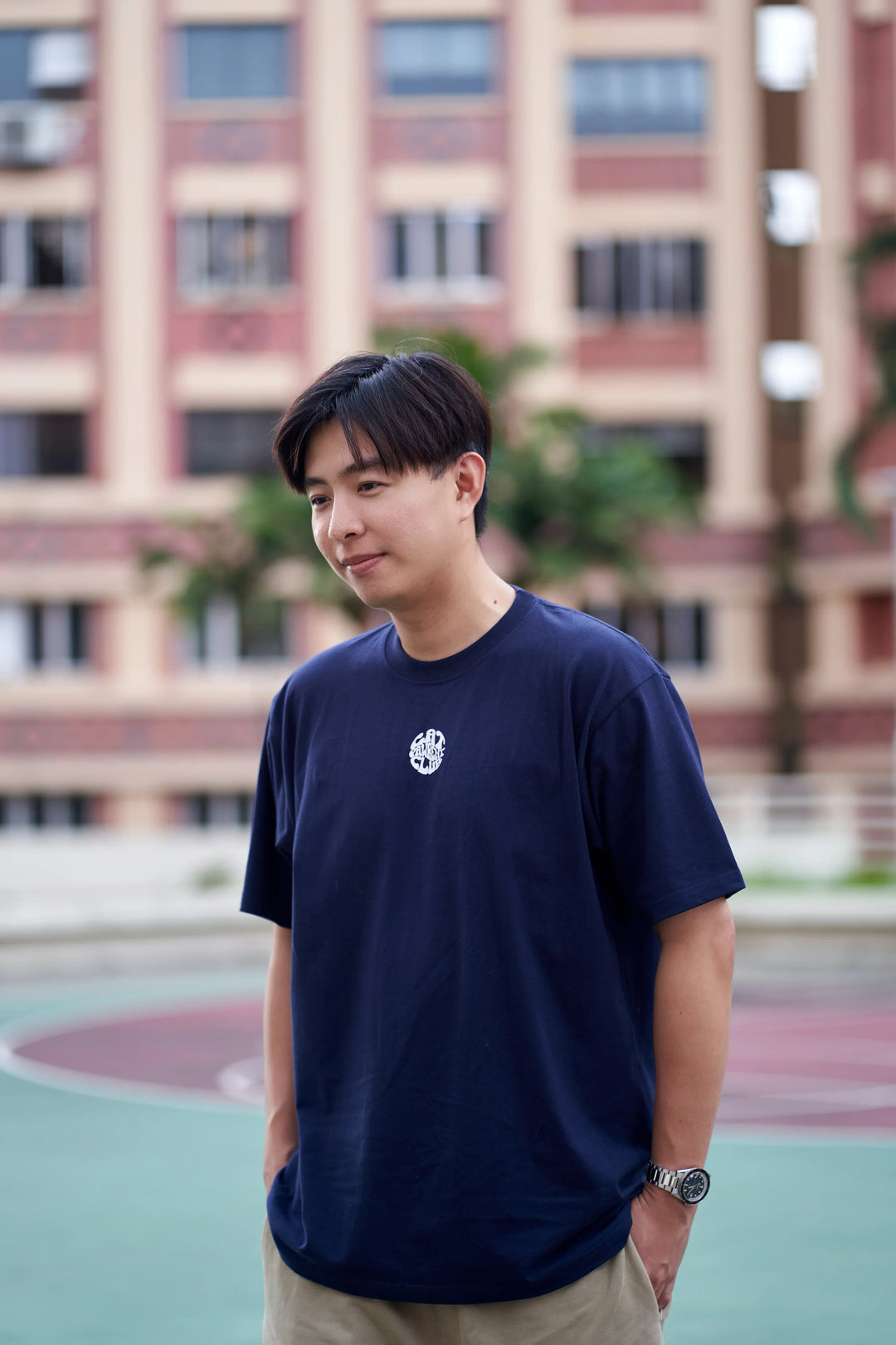 CAT PAWRENT CLUB T-SHIRT Navy
